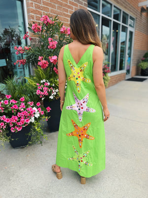 Queen of Sparkles Star Fish Maxi Dress