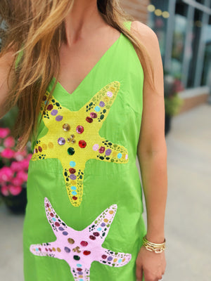 Queen of Sparkles Star Fish Maxi Dress