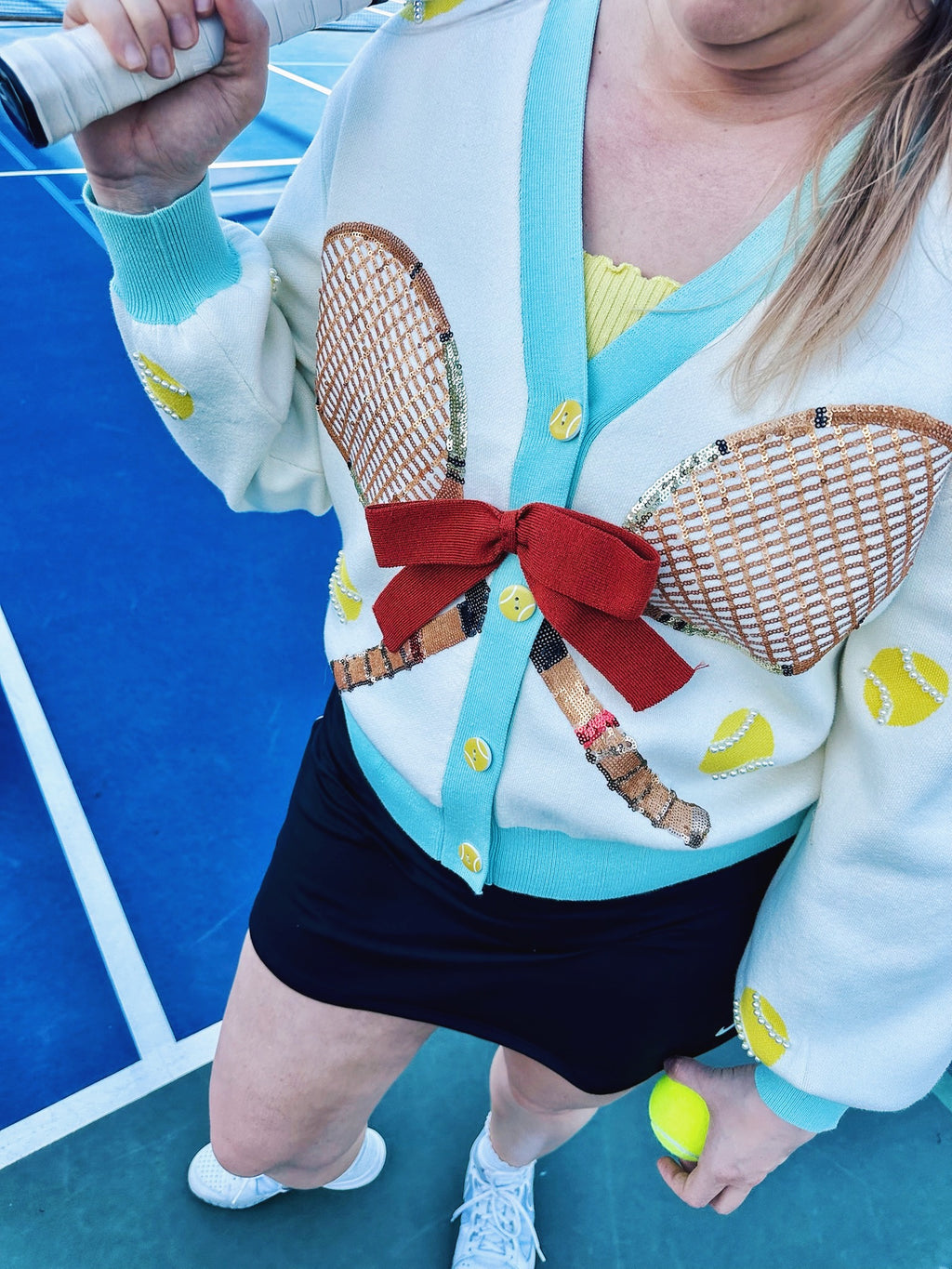 Queen of Sparkles Tennis Cardigan