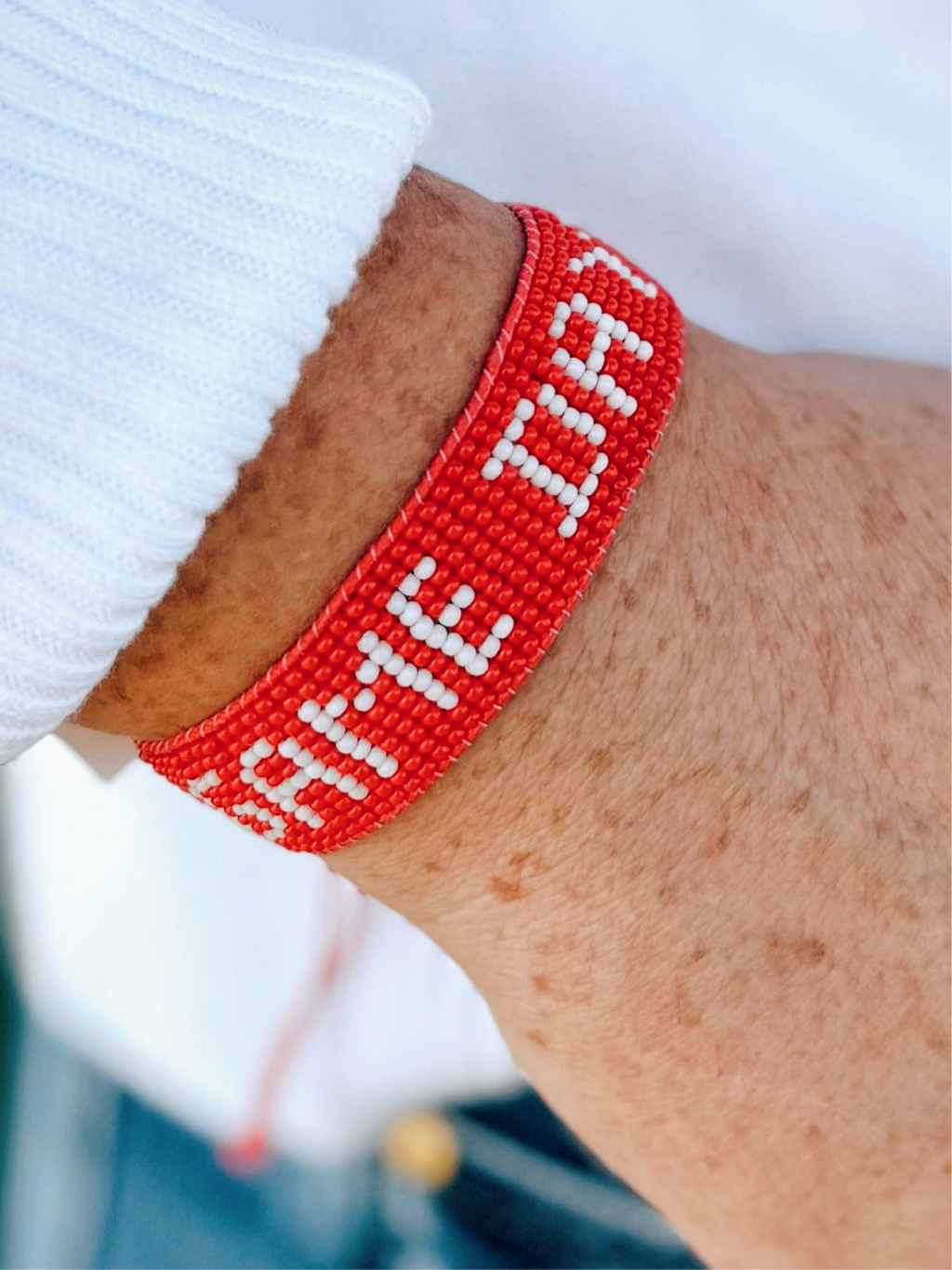 Beaded Game Day Bracelet
