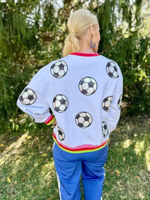 Queen of Sparkles Soccer Sweatshirt