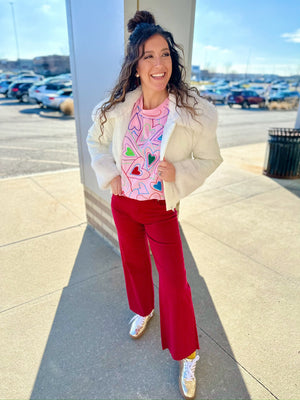 Queen of Sparkles Groovy Heart Tee