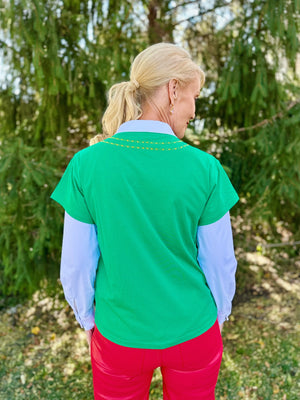 Queen of Sparkles Merry Charm Necklace Tee