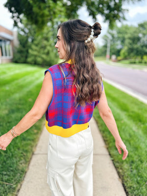 Queen of Sparkles (Licensed) KU Jayhawks Sweater Vest