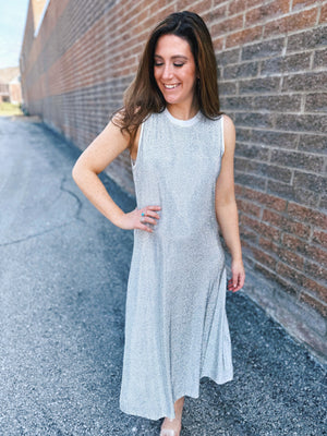 Queen of Sparkles Rhinestone Midi Dress