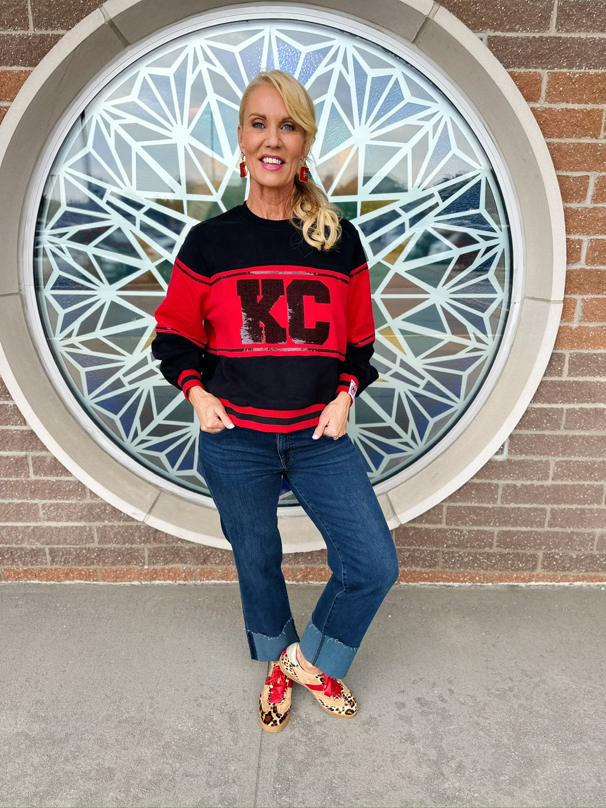 KC Colorblock Oversized Sweatshirt - Amelia's Boutique