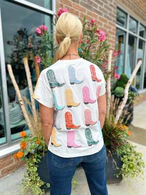 Queen of Sparkles Cowboy Boot Tee