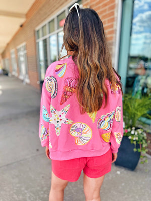 Queen of Sparkles Seashell Sweatshirt