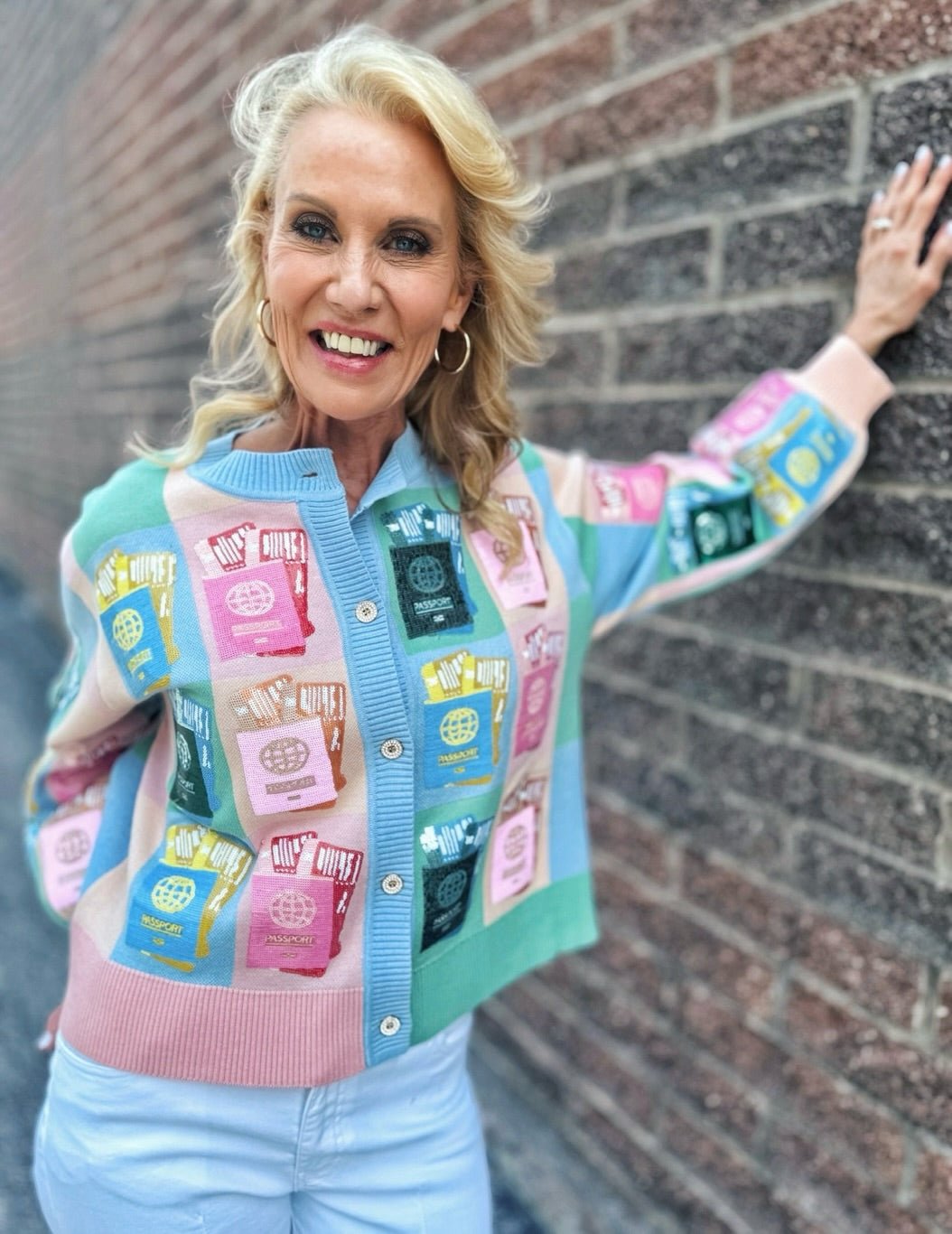 Queen of Sparkles Passport Cardigan - Amelia's Boutique