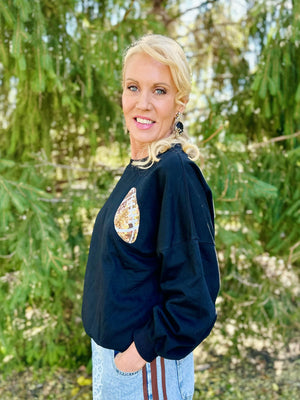 Sequin Game Day Sweatshirt