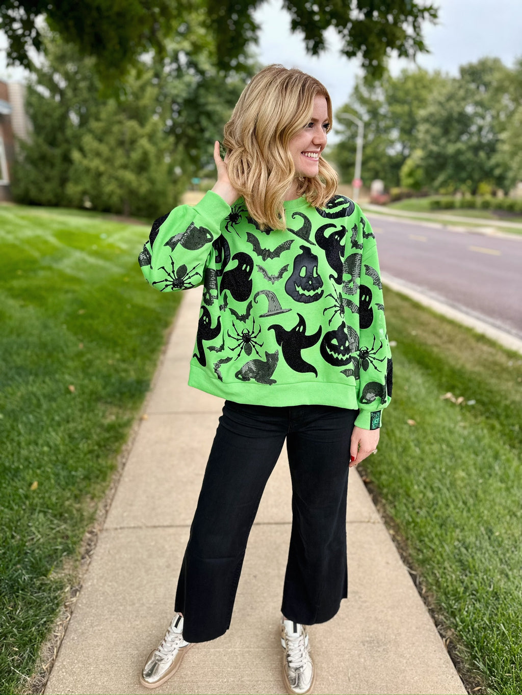 Queen of Sparkles Spooky Icon Sweatshirt