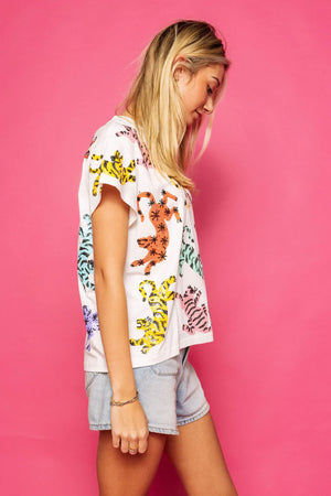 Queen of Sparkles Crawling Tiger Tee