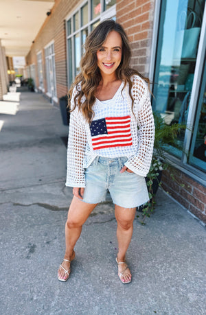 Crochet Flag Pullover