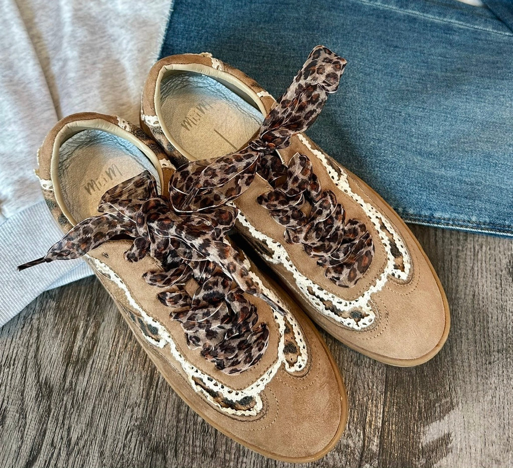 Cheetah Tulle Shoe Laces