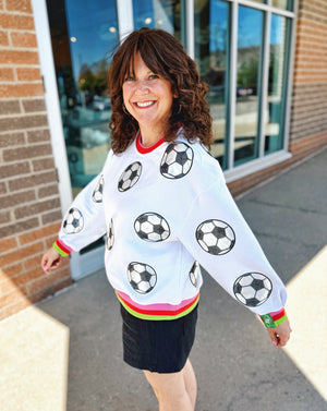 Queen of Sparkles Soccer Sweatshirt