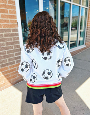 Queen of Sparkles Soccer Sweatshirt