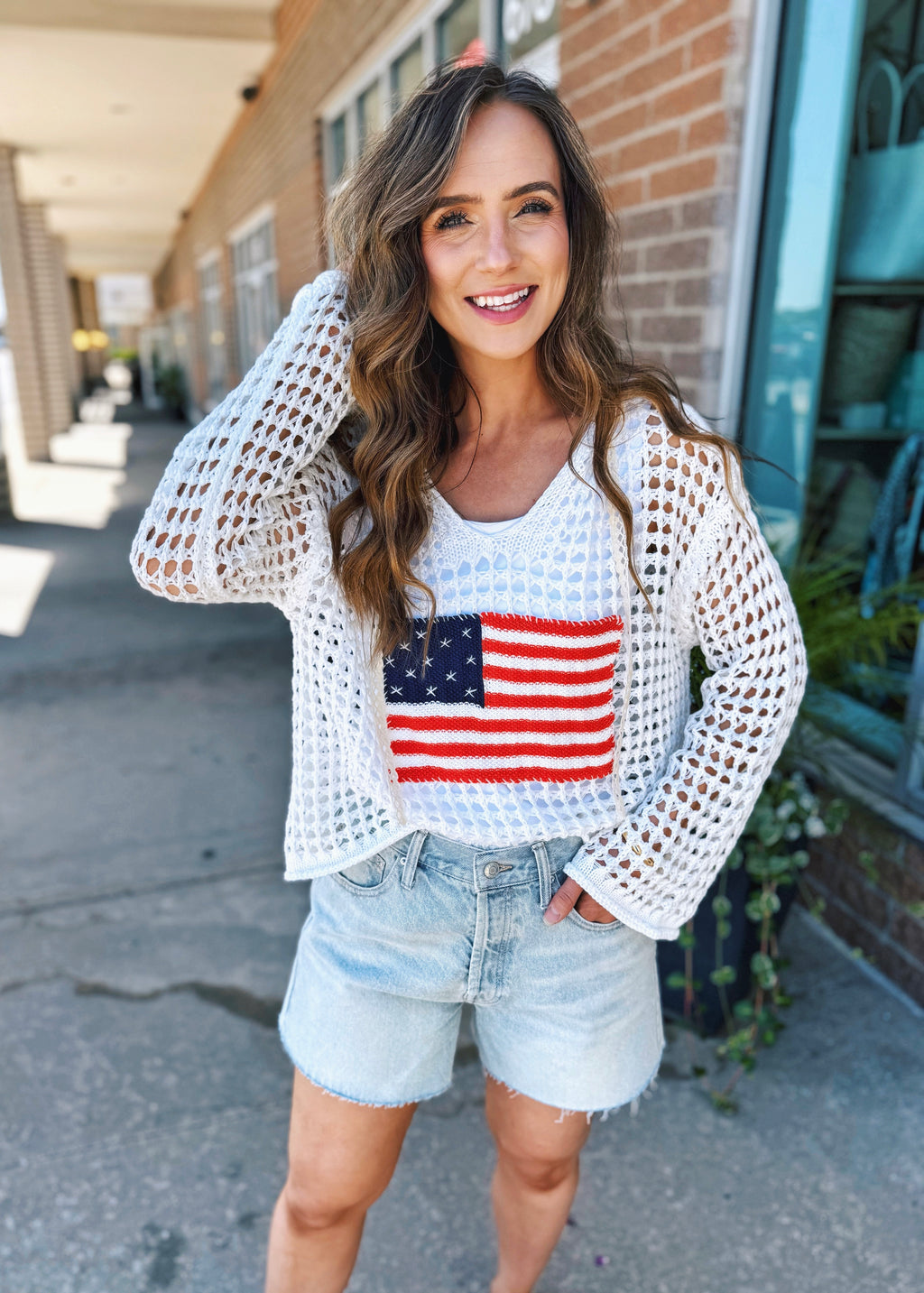 Crochet Flag Pullover