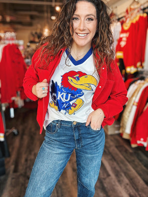 Licensed QOS KU Jayhawk Tee