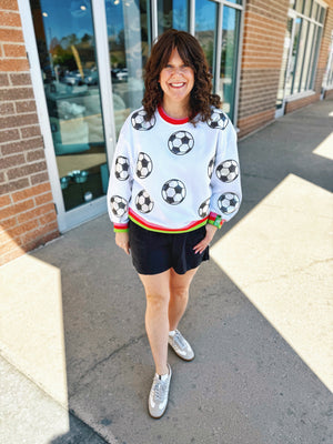Queen of Sparkles Soccer Sweatshirt