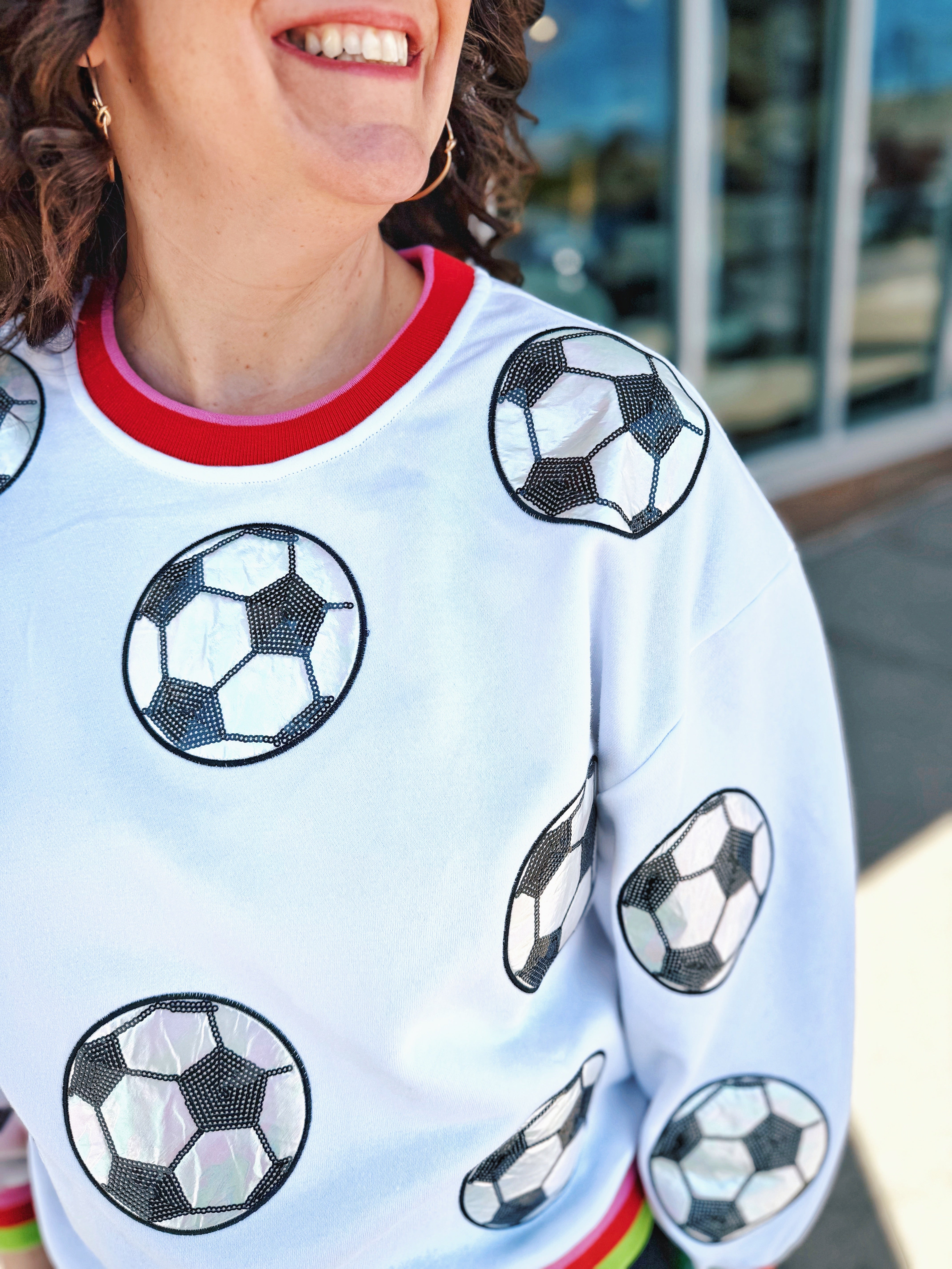 Queen of Sparkles Soccer Sweatshirt