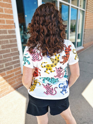 Queen of Sparkles Crawling Tiger Tee