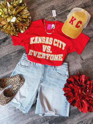 Kansas City vs. Everyone Tee - Queen of Sparkles x Amelia's Collab