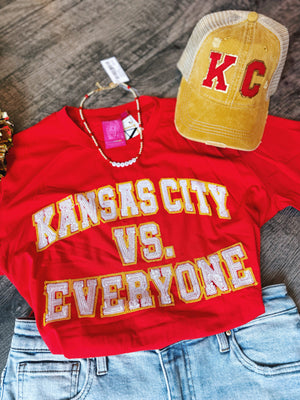 Kansas City vs. Everyone Tee - Queen of Sparkles x Amelia's Collab