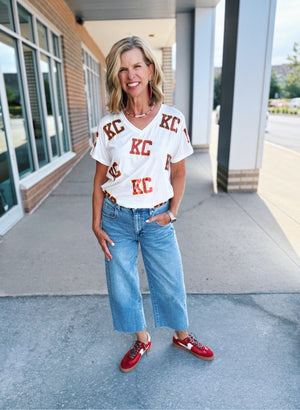 Scattered KC Tee - Queen of Sparkles X Amelia's Boutique