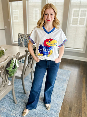 Licensed QOS KU Jayhawk Tee