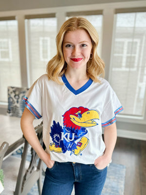 Licensed QOS KU Jayhawk Tee