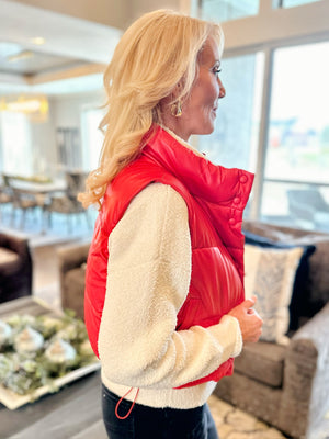 Red Puffer Vest
