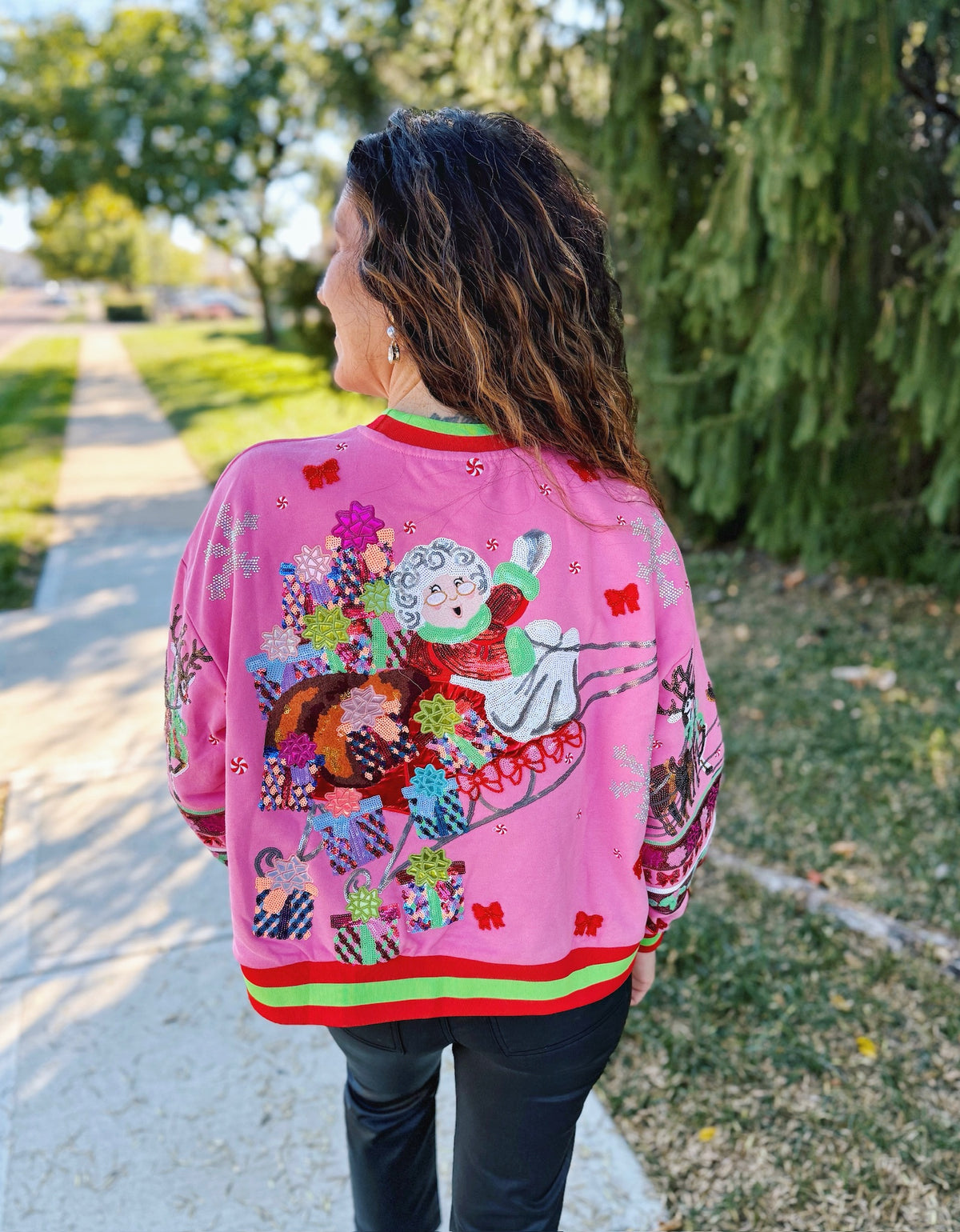 Queen of Sparkles Vintage Mrs. Clause Sweatshirt
