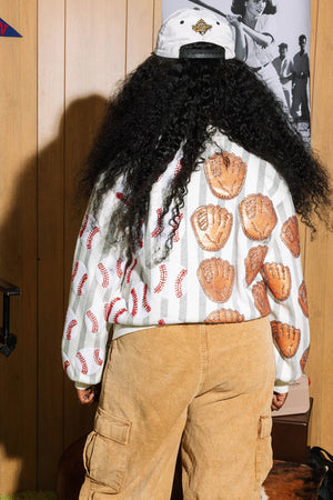 Queen of Sparkles Baseball Cardigan