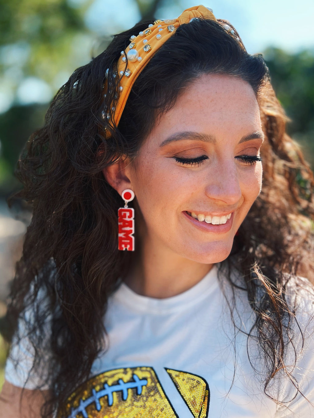 Game Day Acrylic Drop Earrings