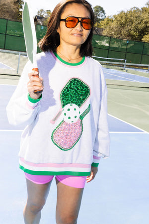 Queen of Sparkles PickleBall Sweatshirt
