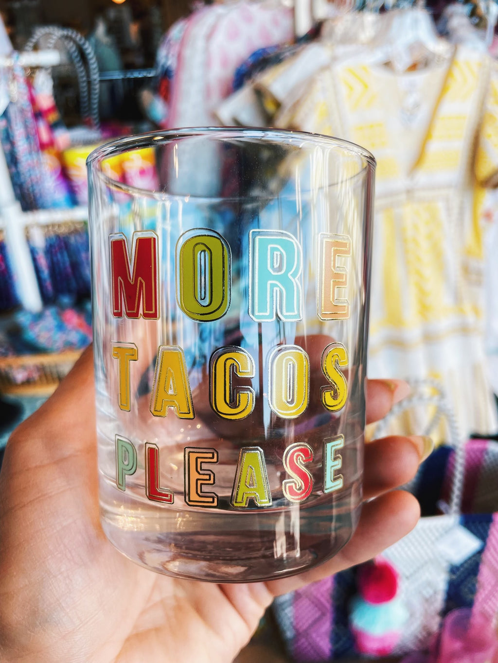More Tacos Please Rocks Glass
