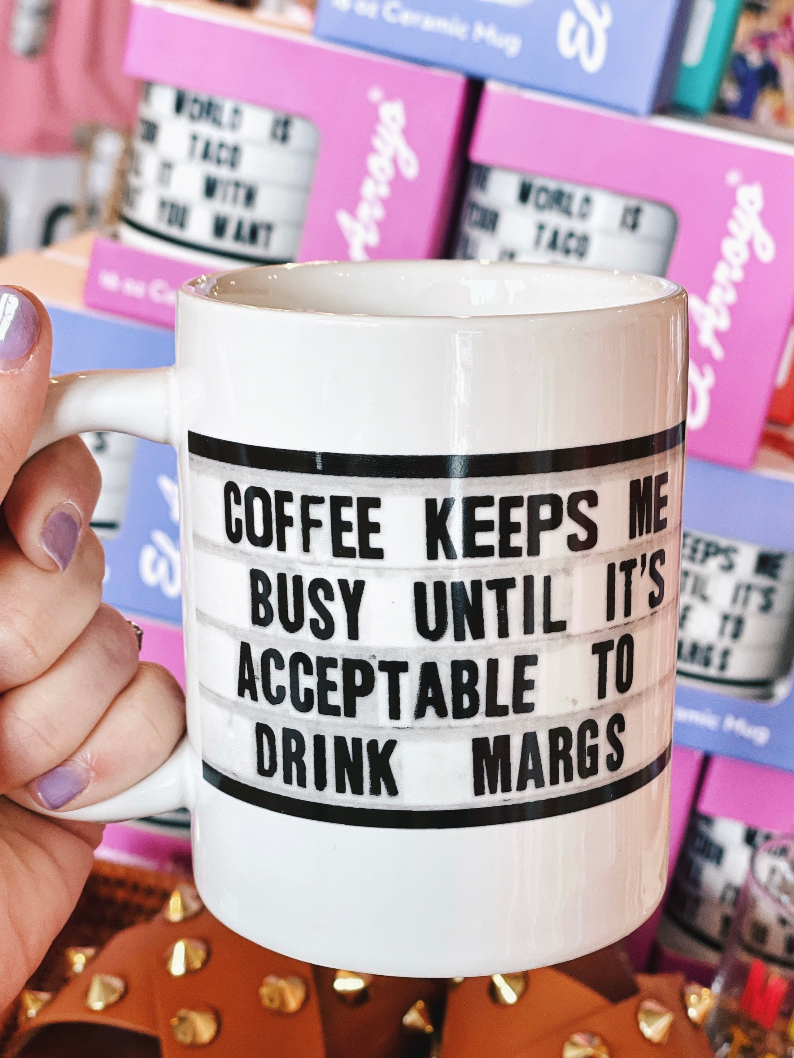 Coffee Keeps Me Busy... Ceramic Mug