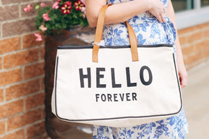 Hello Forever! The Travel Tote for Your Future!