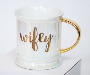 Iridescent Wifey Coffee Mug
