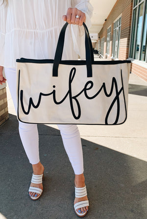 Wifey!!! Canvas Tote!
