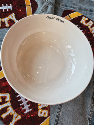 Game Day Ceramic Large Chip Bowl